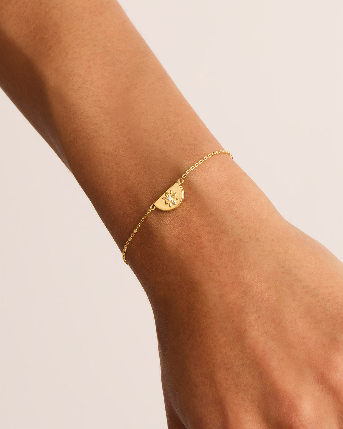 18k Gold Vermeil Lotus Bracelet