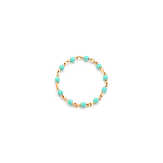 Candy Chain Ring | Turquoise & Gold