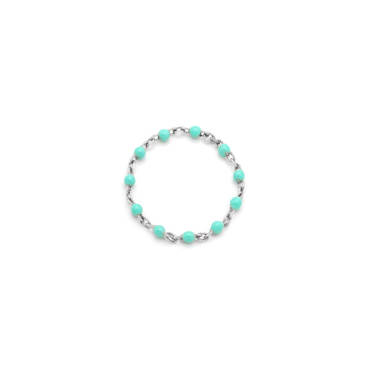 Candy Chain Ring | Turquoise & Silver