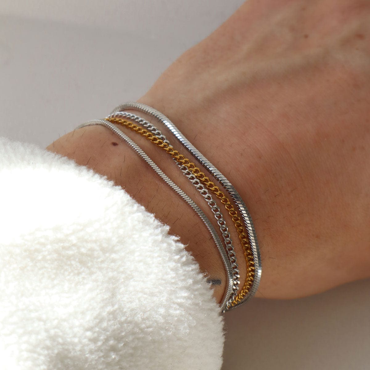 Micro Square Snake Bracelet