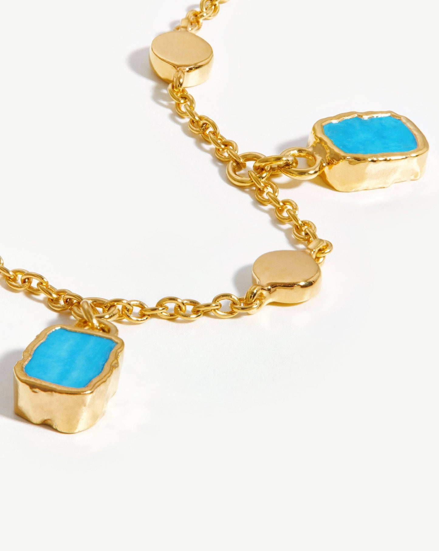 Lena Charm Bracelet | 18ct Gold Vermeil/Turquoise