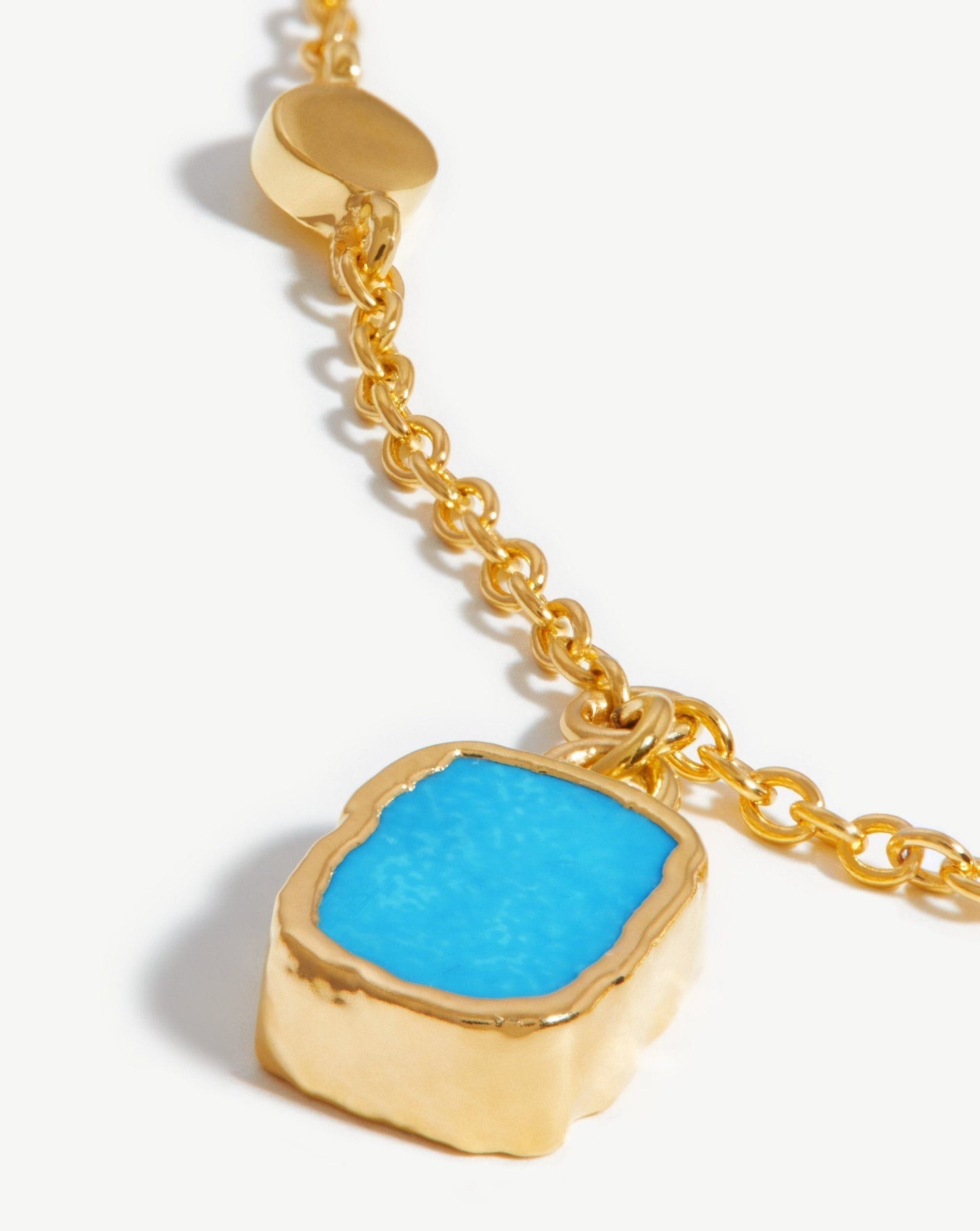 Lena Charm Choker | 18ct Gold Vermeil/Turquoise