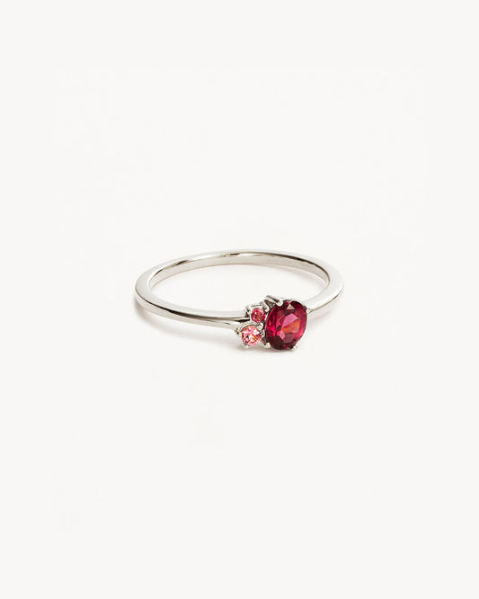 Sterling Silver Kindred Birthstone Ring - July