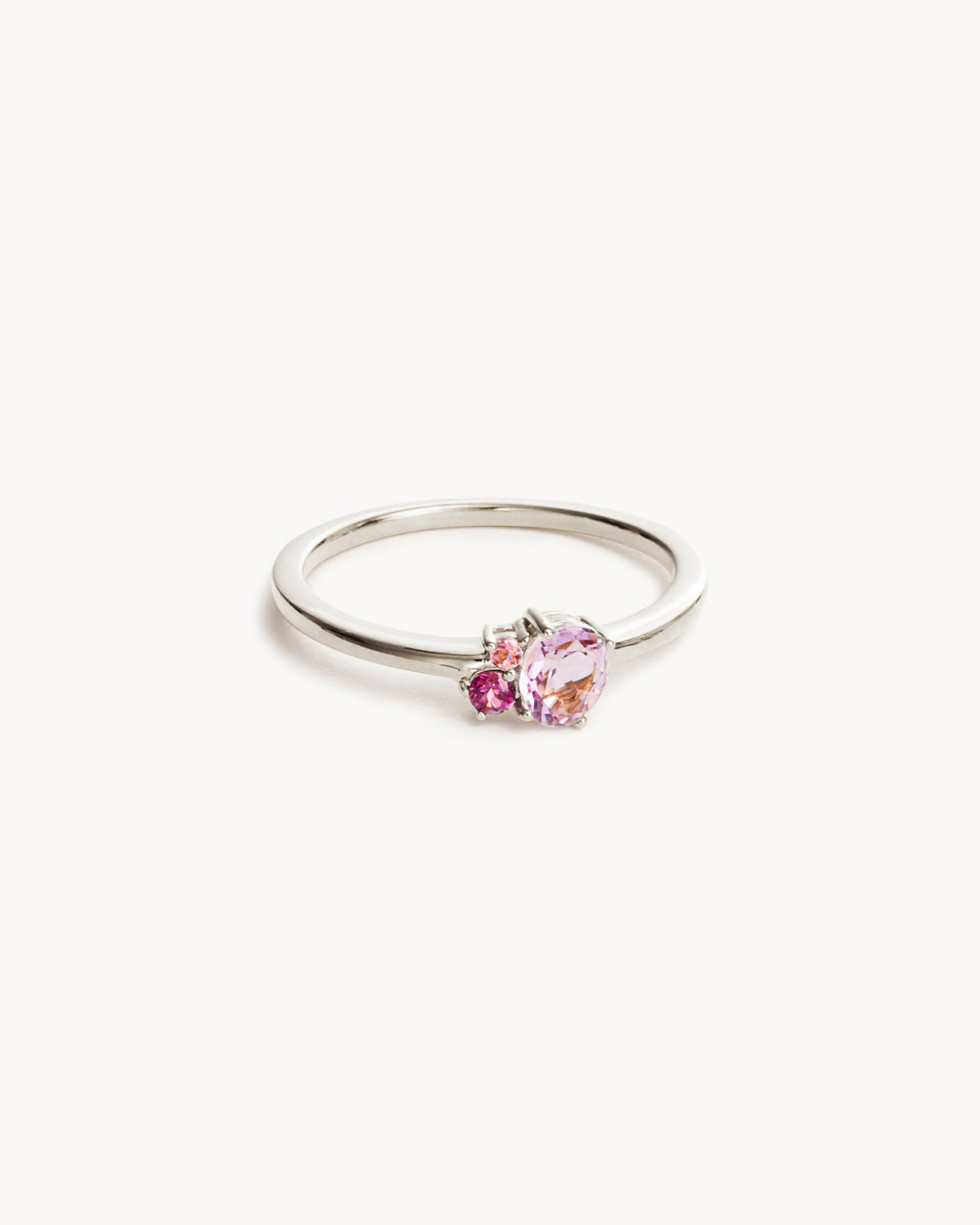 Sterling Silver Kindred Birthstone Ring - October